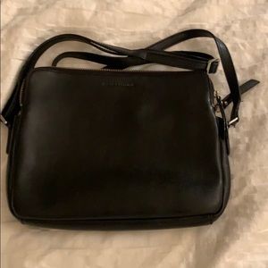 Banana Republic double pouch crossbody bag black